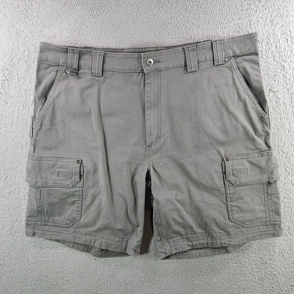 Duluth Trading Co Flex Fire Hose Relaxed Fit Cargo Shorts Gray Mens Size 42